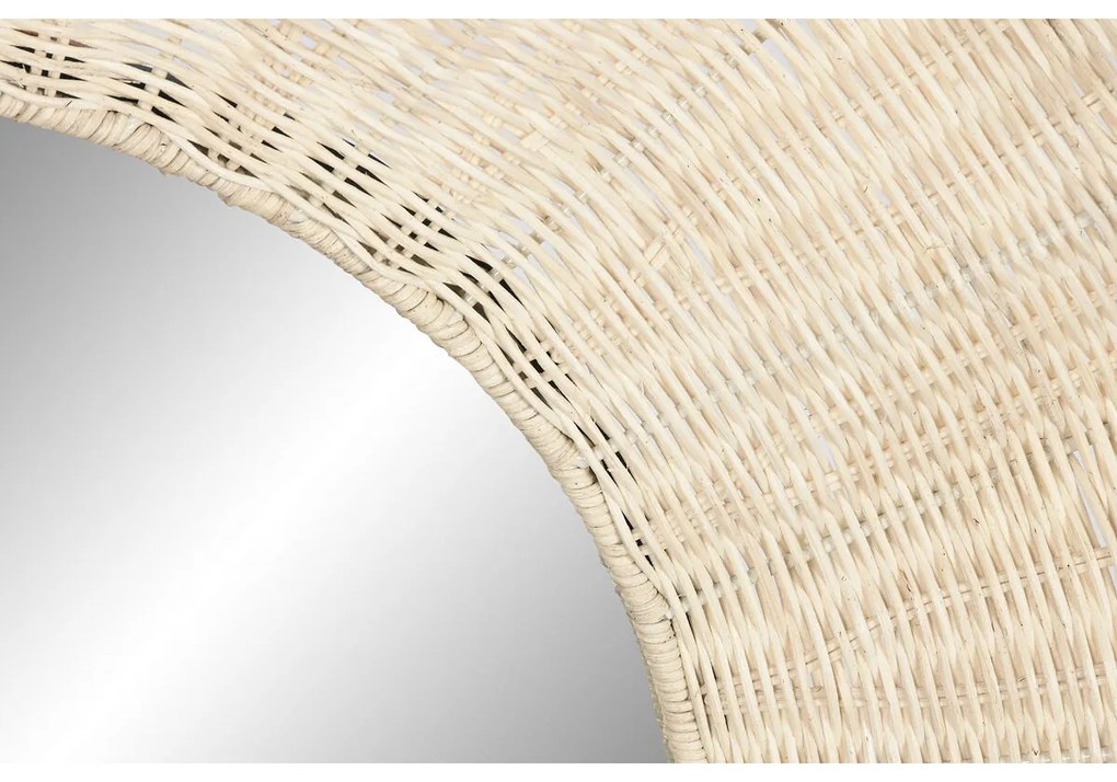 Τοίχο καθρέφτη Home ESPRIT Φυσικό Boho 91 x 6 x 91 cm