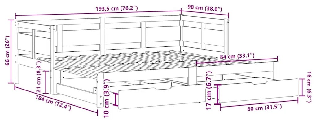 ΚΑΝΑΠΕΣ ΚΡΕΒΑΤΙ ΣΥΡΟΜΕΝΟΣ ΧΩΡΙΣ ΣΤΡΩΜΑ 90X190 ΕΚ. &amp; ΣΥΡΤΑΡΙΑ 3302235