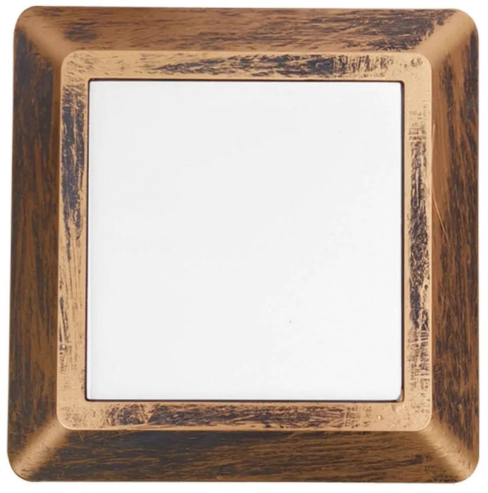 Φωτιστικό Τοίχου - Απλίκα SLIM51NR 12,5x2,7x12,5cm Led 270lm 4W 3000K Rust Aca