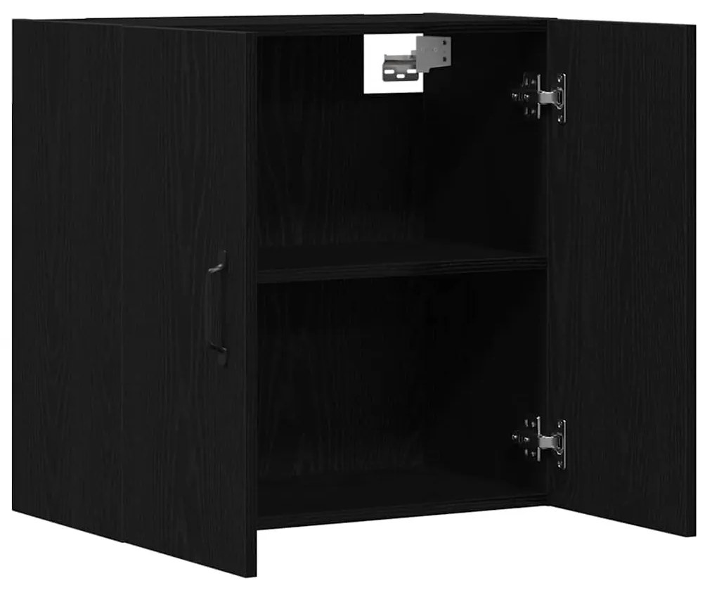 vidaXL Ντουλάπι Τοίχου Μαύρο Δρυς 60x31x60 εκ. από Τεχνητό Ξύλο