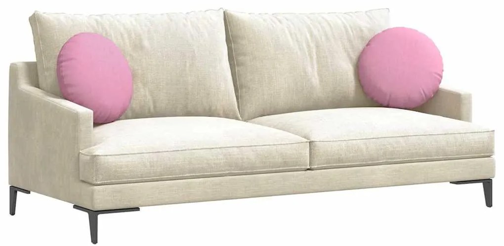 vidaXL Μαξιλάρια καθισμάτων 2 pcs Ροζ Ø40 x 13 εκ ύφασμα