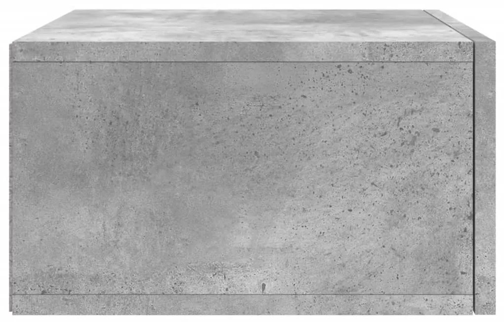 vidaXL Κομοδίνο Επιτοίχιο Γκρι Σκυροδέματος 35 x 35 x 20 εκ.