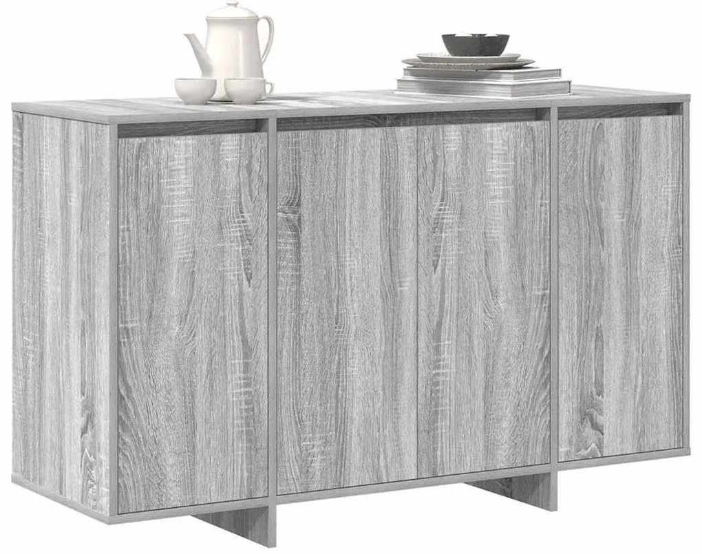 vidaXL Πλαϊνό γραφείο Γκρι sonoma 120 x 41 x 75 εκ. Επεξεργασμένο ξύλο