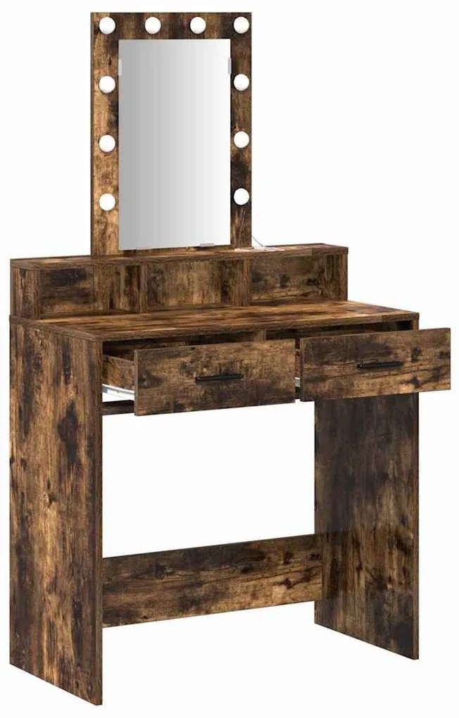 vidaXL Τραπέζι περιποίησης Καφέ 79 x 41 x 140 εκ. Επεξεργασμένο ξύλο