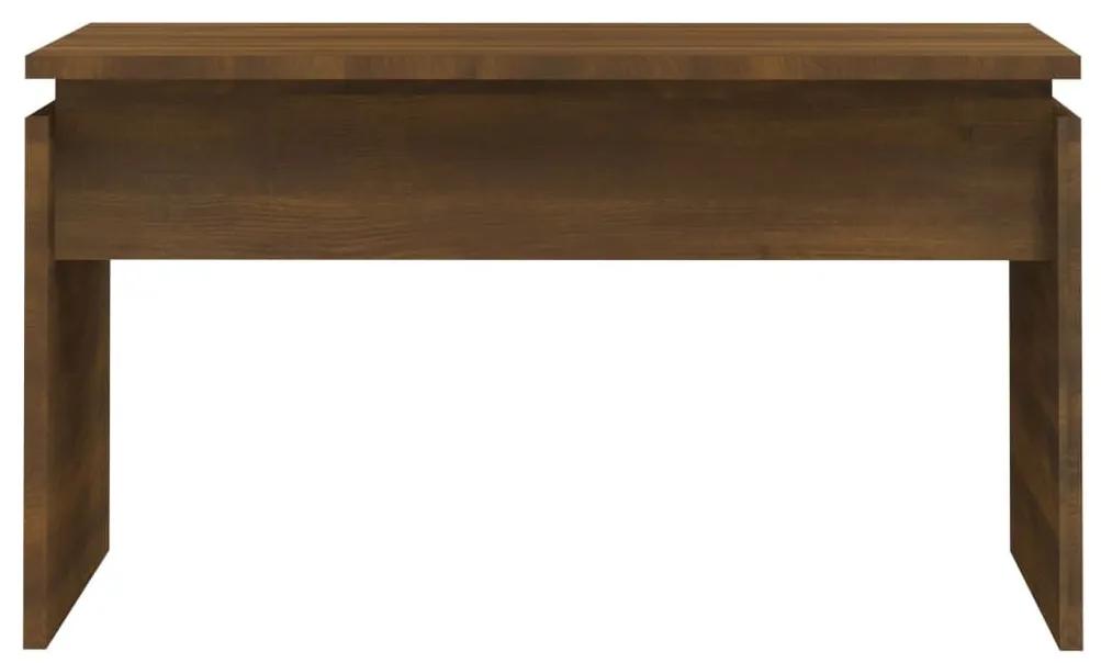 Τραπεζάκι Σαλονιού Καφέ Δρυς 68x50x38 εκ. Επεξεργασμένο Ξύλο - Καφέ