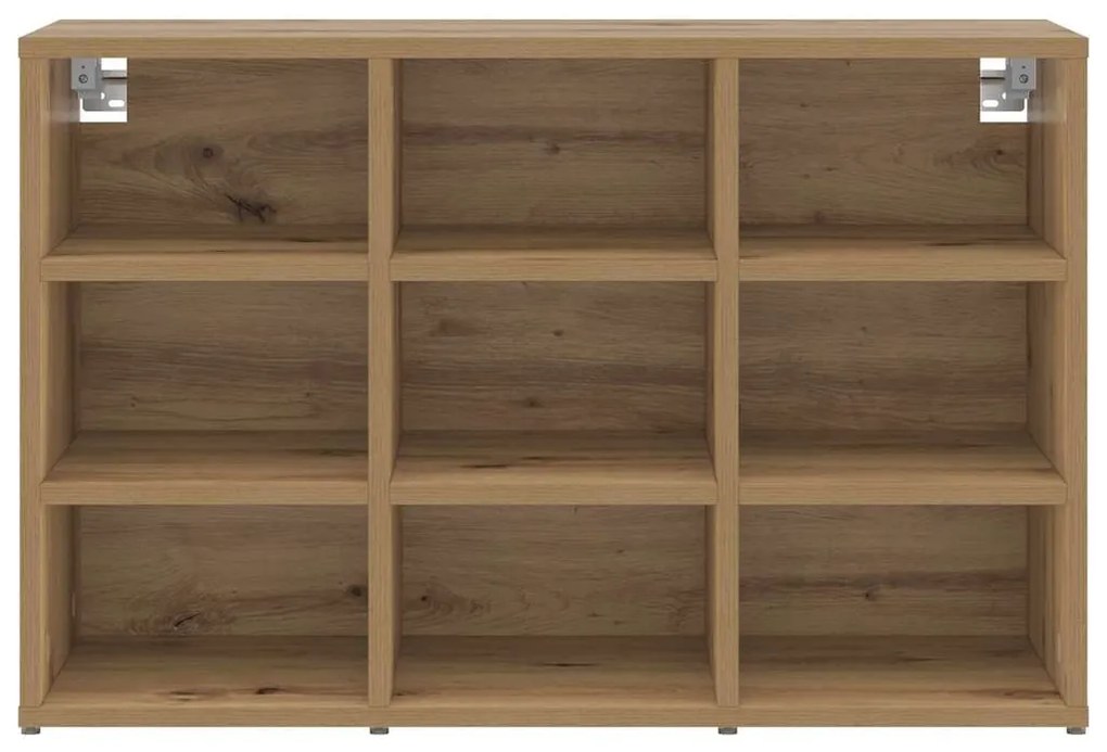 vidaXL Παπουτσοθήκη artisan δρυς 77.5 x 30 x 51 εκ. Επεξεργασμένο ξύλο
