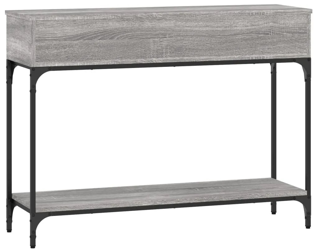 Τραπέζι Κονσόλα Γκρι Sonoma 100x30,5x75 εκ. Επεξεργασμένο Ξύλο - Γκρι