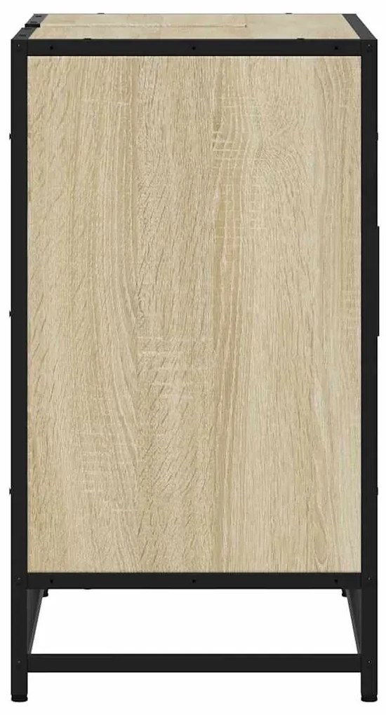 vidaXL Ντουλάπι Νιπτήρα Μπάνιου Sonoma Δρυς 65x33x60 εκ. Επεξ. Ξύλο