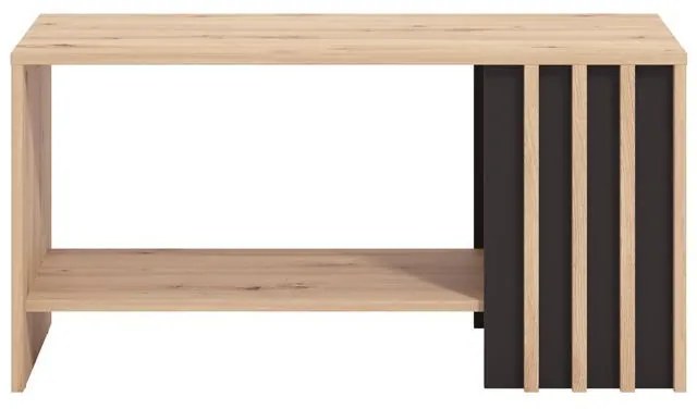 Τραπεζάκι Σαλονιού Laval Artisan Oak - Μαύρο 90x50x46 εκ. 90x50x46 εκ.
