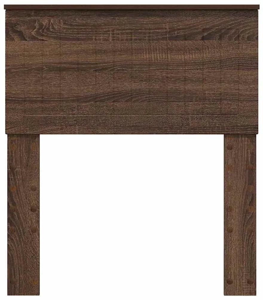 vidaXL Κεφαλάρι με κεφαλάρι Καφέ δρυς 75 cm Επεξεργασμένο ξύλο