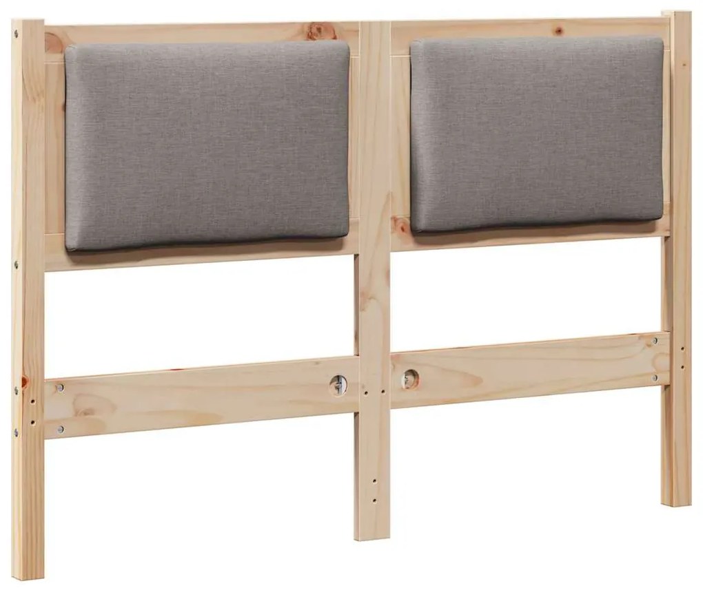vidaXL Κεφαλάρι Άλλο Καφέ 135 cm Μασίφ ξύλο πεύκου