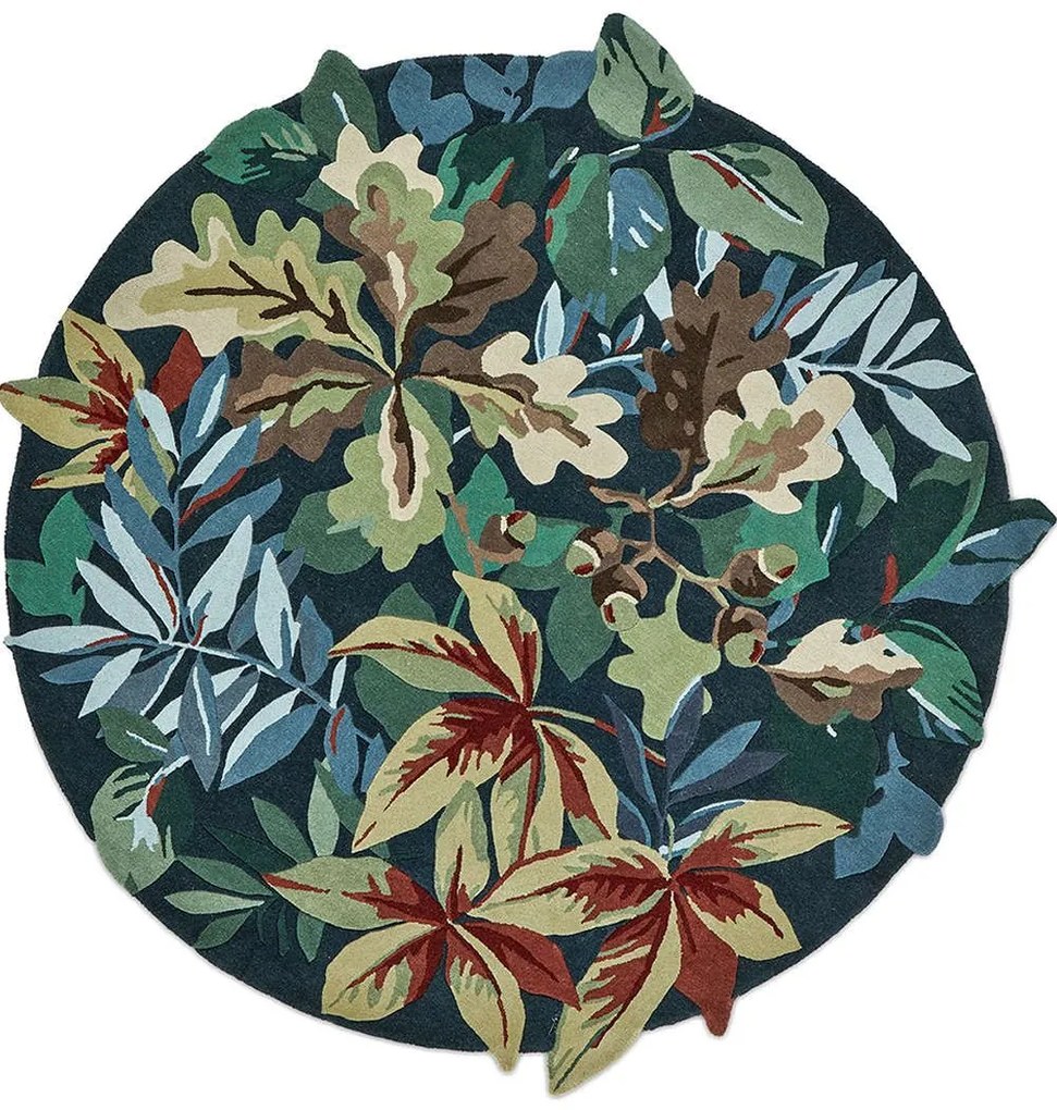 Χαλί Robin’s Wood 146508 Forest Green Round Sanderson 200X200cm Round