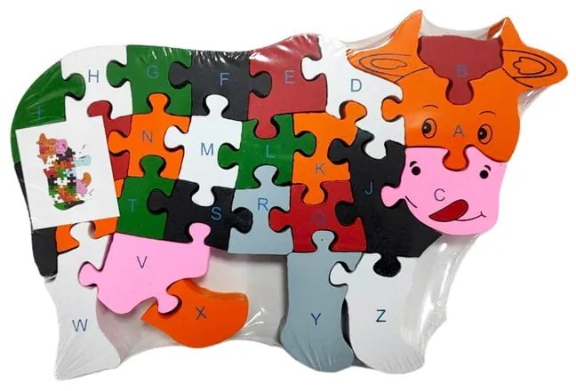 Εκπαιδευτικό Ξύλινο Πάζλ 6τεμ - Educational Wooden Puzzle