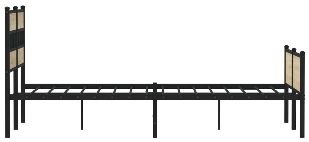 vidaXL Πλαίσιο Κρεβατιού Χωρ. Στρώμα Sonoma Δρυς 150x200εκ. Επ. Ξύλο
