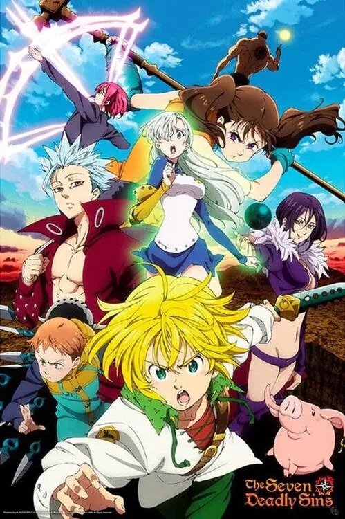 Αφίσα The Seven Deadly Sins: S3 - Poster Meliodas & Sins