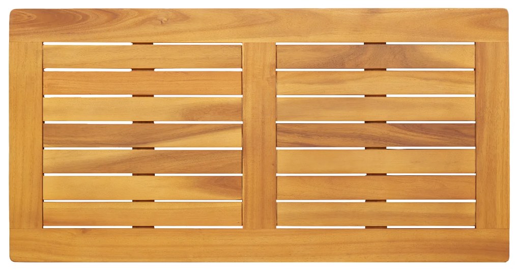 vidaXL Επιφάνεια 90x45x2 εκ Ορθογώνιο Μασίφ Ξύλο Teak