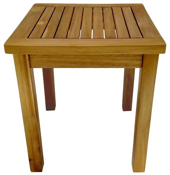 Τραπέζι Noly teak ξύλο σε φυσική απόχρωση 40x40x45εκ 40x40x45 εκ.