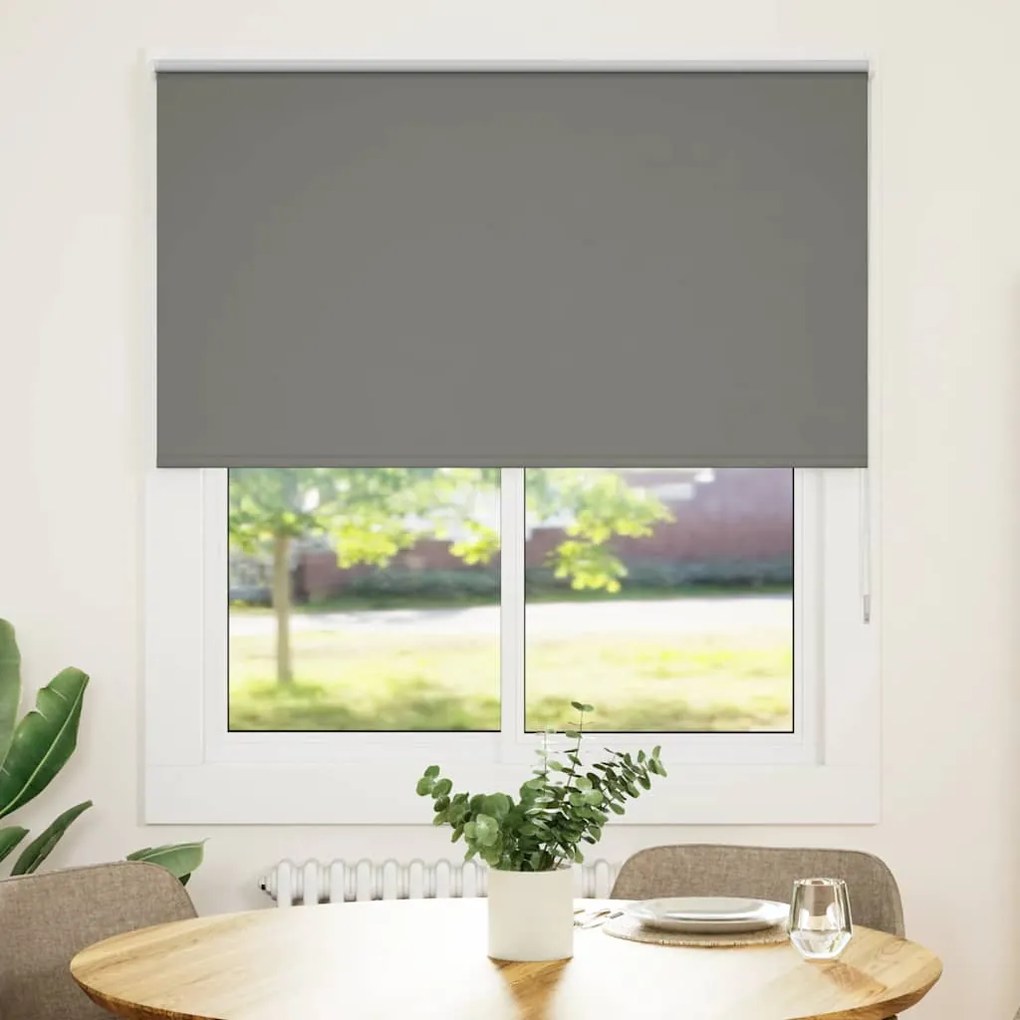 vidaXL Roller Blind Blackout γκρί 135x130 cm Πλάτος υφάσματος 131,6cm