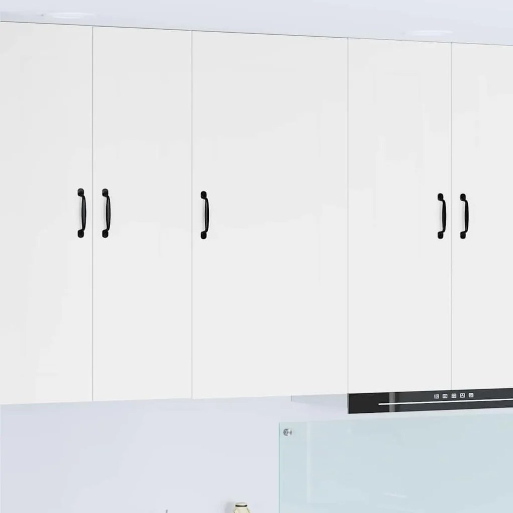 vidaXL Κρεμαστό ντουλάπι κουζίνας με ράφι Λευκό 50 x 31 x 100 εκ.