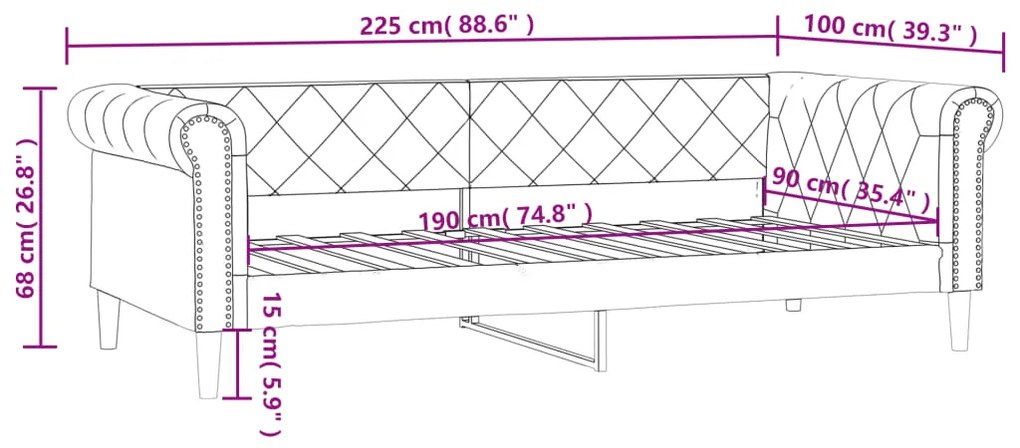 ΚΑΝΑΠΕΣ ΚΡΕΒΑΤΙ ΜΑΥΡΟ 90X190 ΕΚ. ΑΠΟ ΣΥΝΘΕΤΙΚΟ ΔΕΡΜΑ 354234