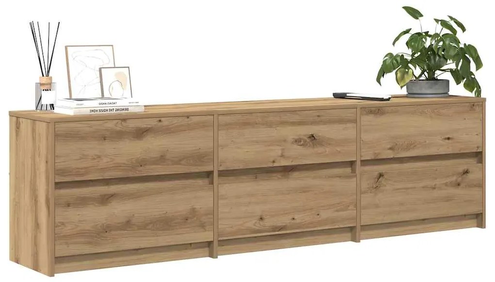 vidaXL Ντουλάπι TV Καφέ 181 x 34 x 50 εκ.