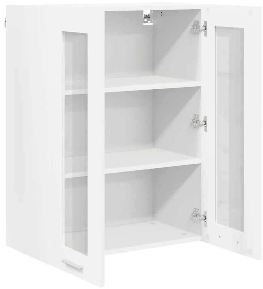 vidaXL Κρεμαστό ντουλάπι Λευκό 60 x 31 x 80 εκ. Επεξεργασμένο ξύλο