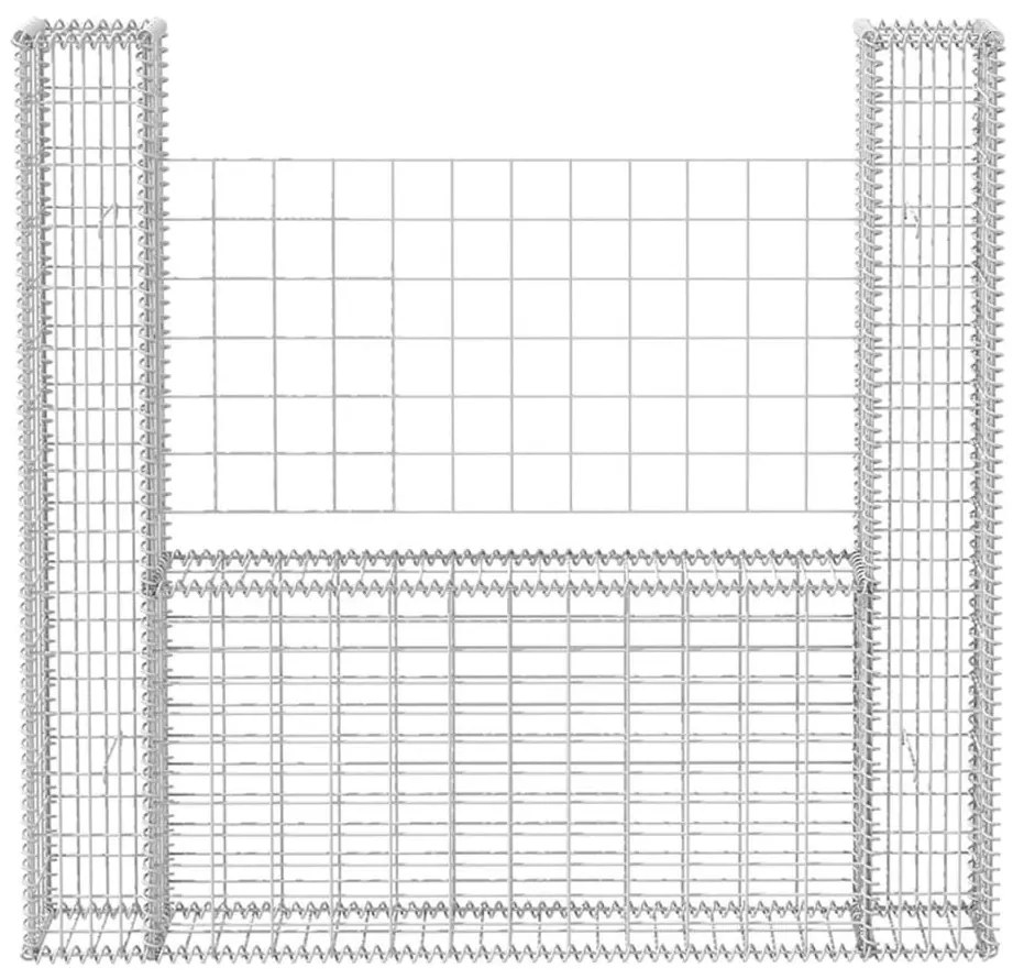 vidaXL Συρματοκιβώτιο σε Σχήμα «U» 160x20x150 εκ Γαλβανισμένος Χάλυβας