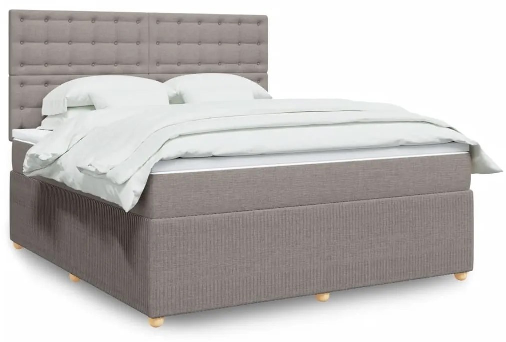 ΚΡΕΒΑΤΙ BOXSPRING ΜΕ ΣΤΡΩΜΑ TAUPE 180X200 ΕΚ. ΥΦΑΣΜΑΤΙΝΟ 3292153