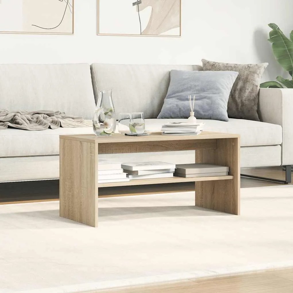 Έπιπλο Τηλεόρασης Sonoma Δρυς 80 x 40 x 40 εκ. από Μοριοσανίδα - Καφέ