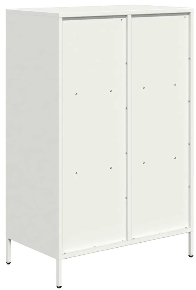 vidaXL Ντουλάπα Λευκό 68x39x103,5 εκ. από Χάλυβα