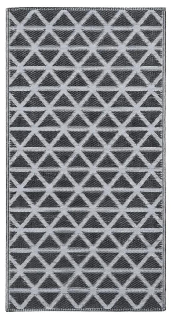 Χαλί Εξωτερικού Χώρου Μαύρο 120 x 180 εκ. από Πολυπροπυλένιο - Μαύρο