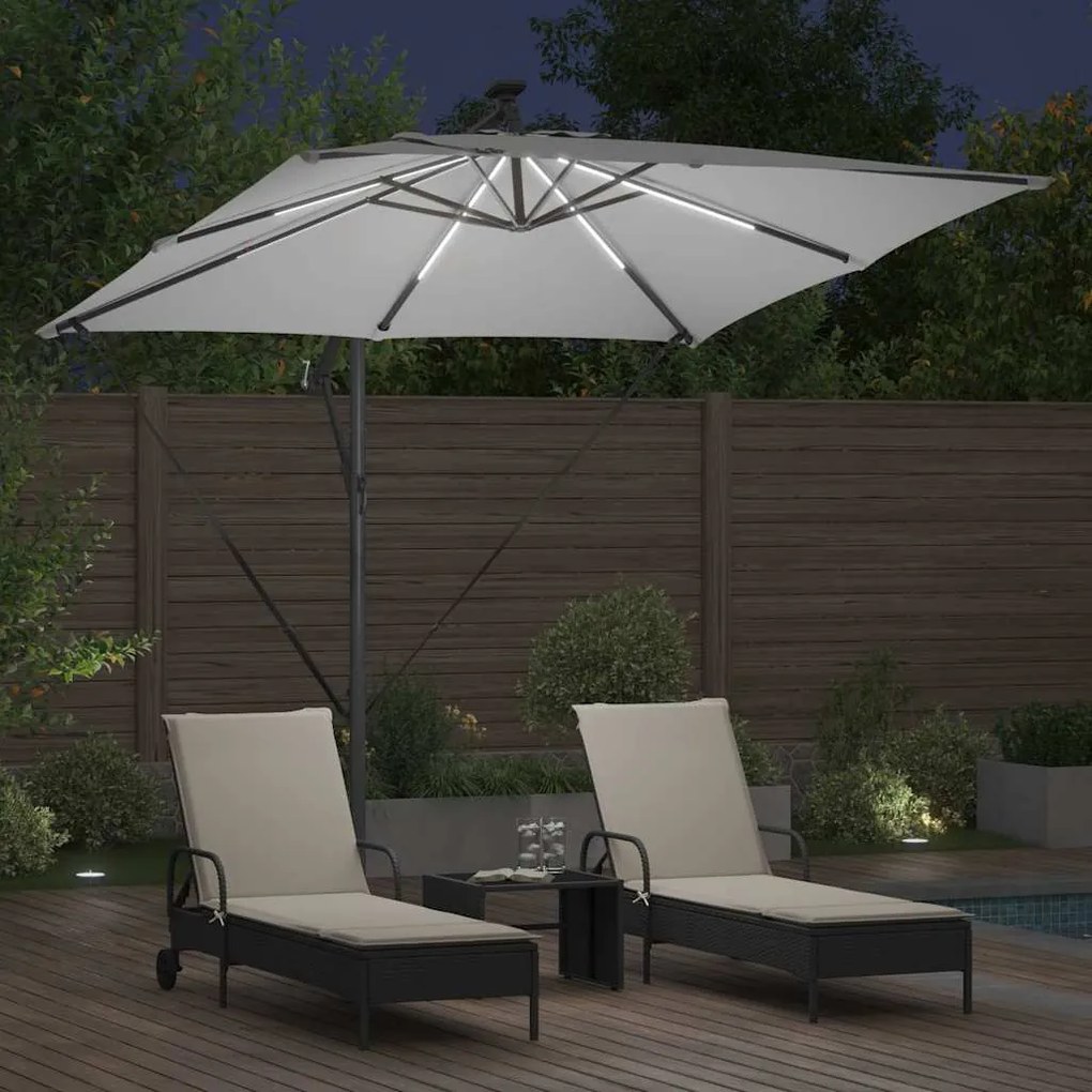 vidaXL Ομπρέλα Cantilever Banana Άμμος 249 x 249 x 250 εκ.