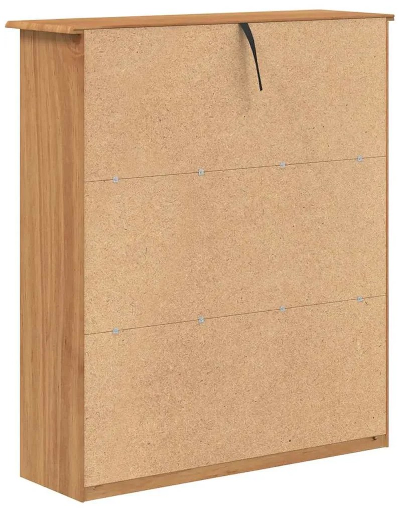 vidaXL Κλουβί Καφέ 91 x 30 x 104 εκ Μασίφ ξύλο πεύκου