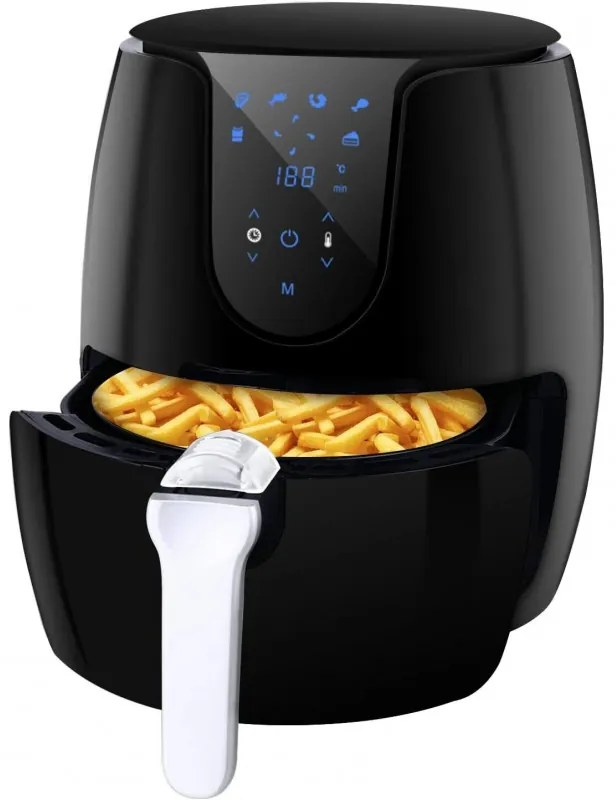 Φριτέζες αέρος AirFryer VPCOK LQ-2507B, 1500W, 3,5 L, Χρονοδιακόπτης, 80-200 C, Μαύρο