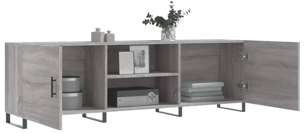 vidaXL Έπιπλο Τηλεόρασης Γκρι Sonoma 150x30x50 εκ. από Επεξεργ. Ξύλο