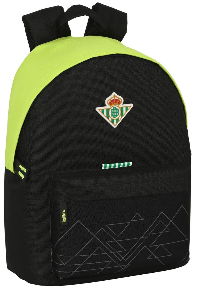 Σχολική Τσάντα Real Betis Balompié   31 x 41 x 16 cm Μαύρο γκράφιτι