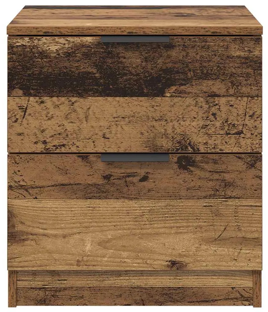 vidaXL Κομοδίνο 2 pcs Παλιό ξύλο 45 x 39 x 50 εκ. Επεξεργασμένο ξύλο