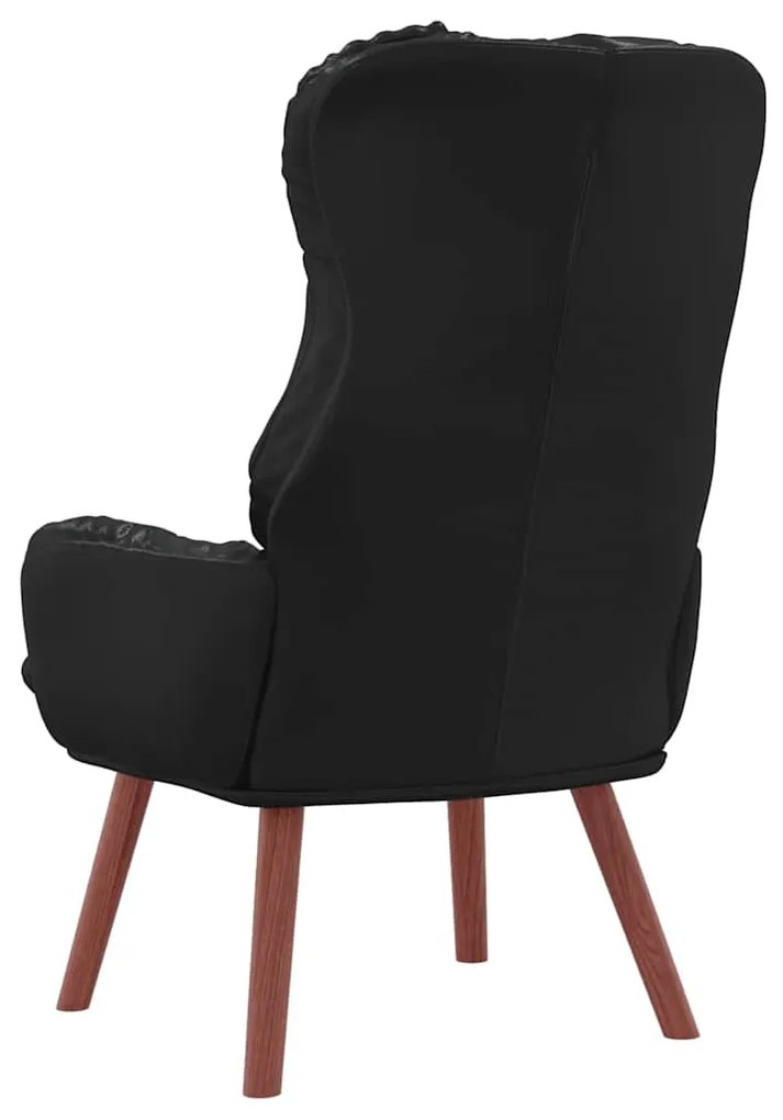 vidaXL Χαλαρωτική Πολυθρόνα Μαύρο 69 x 74 x 93 εκ. Τεχνητό δέρμα