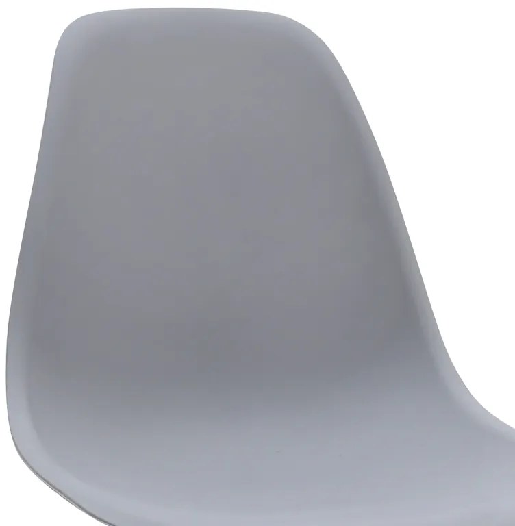 Καρέκλα τραπεζαρίας Nova Megapap PP γκρι - ξύλινο φυσικό πόδι 46x51x80εκ.