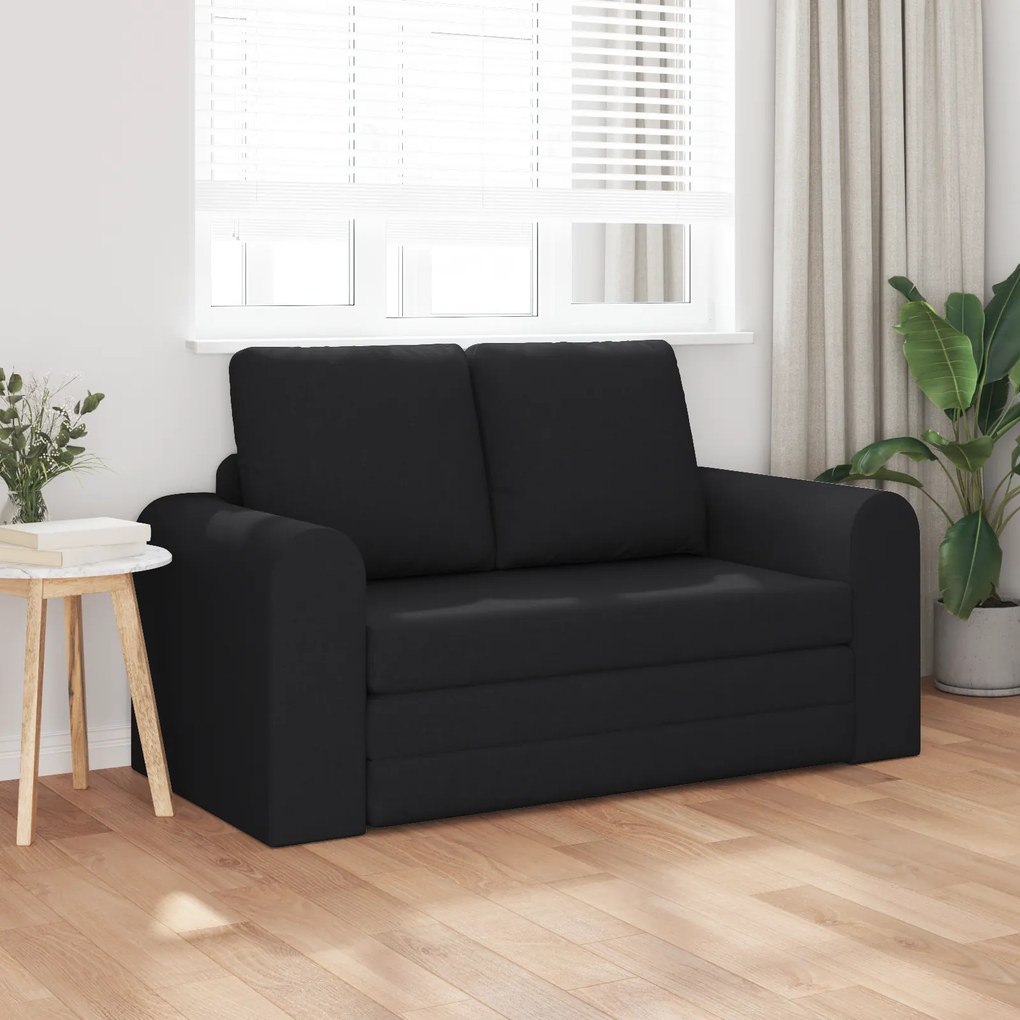 vidaXL Καναπές Κρεβάτι 2 σε 1 Μαύρος 148x71x83 εκ.