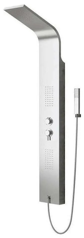Στήλη Υδρομασάζ Elea N9901 165x18cm Inox Karag Stainless Steel