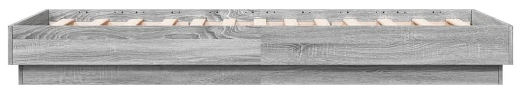 vidaXL Πλαίσιο Κρεβατιού Γκρι Sonoma 75x190 εκ. Επεξεργασμένο Ξύλο