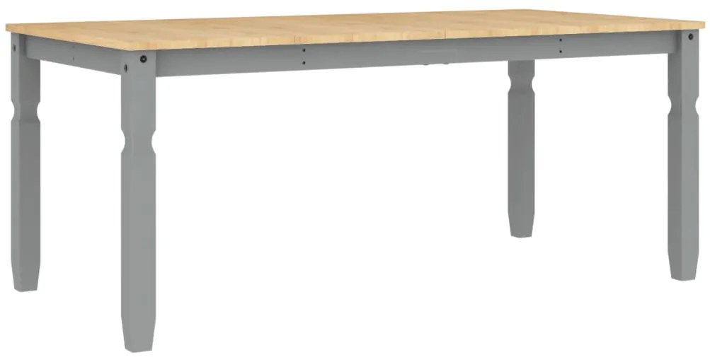 vidaXL Τραπεζαρία Corona Γκρι 180 x 90 x 75 εκ. από Μασίφ Ξύλο Πεύκου