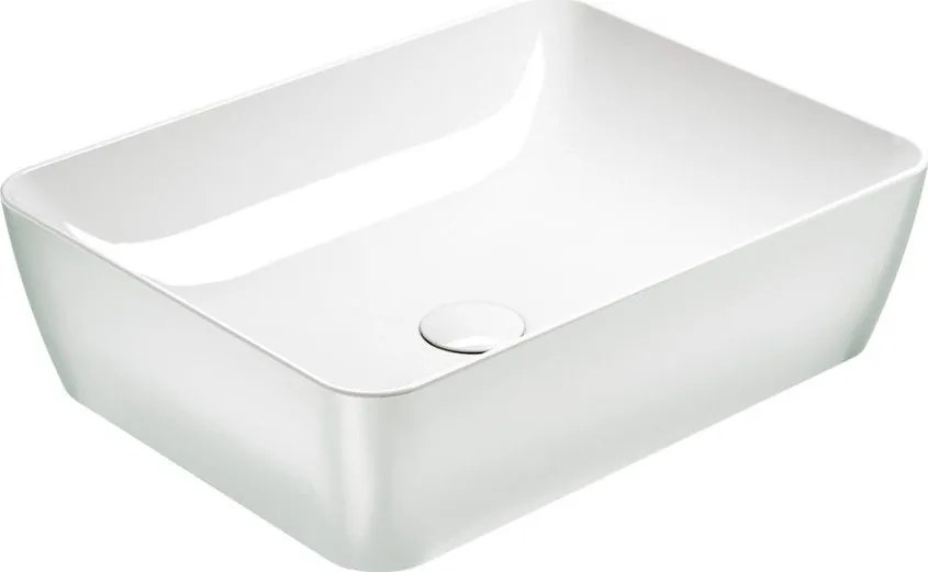 GSI Sand Platinum-White 9037-430300 Πορσελάνινος Νιπτήρας Μπάνιου  Επιτραπέζιος 50x38 cm