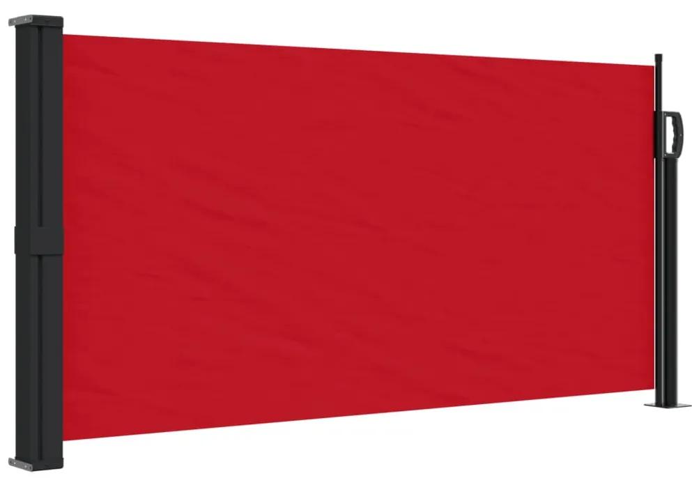 vidaXL Σκίαστρο Πλαϊνό Συρόμενο Κόκκινο 100 x 500 εκ.