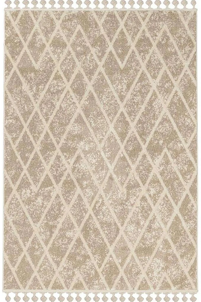 Σετ Χαλιά Κρεβατοκάμαρας 3Τμχ. Gala 11850D Beige-Ecru New Plan SET(2 66X150&amp;66X210) Πολυέστερ