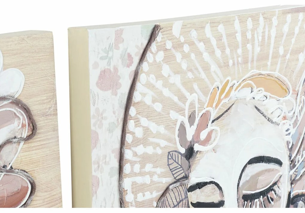 Καμβάς DKD Home Decor Τζίντζερ Καμβάς 60 x 3,7 x 120 cm