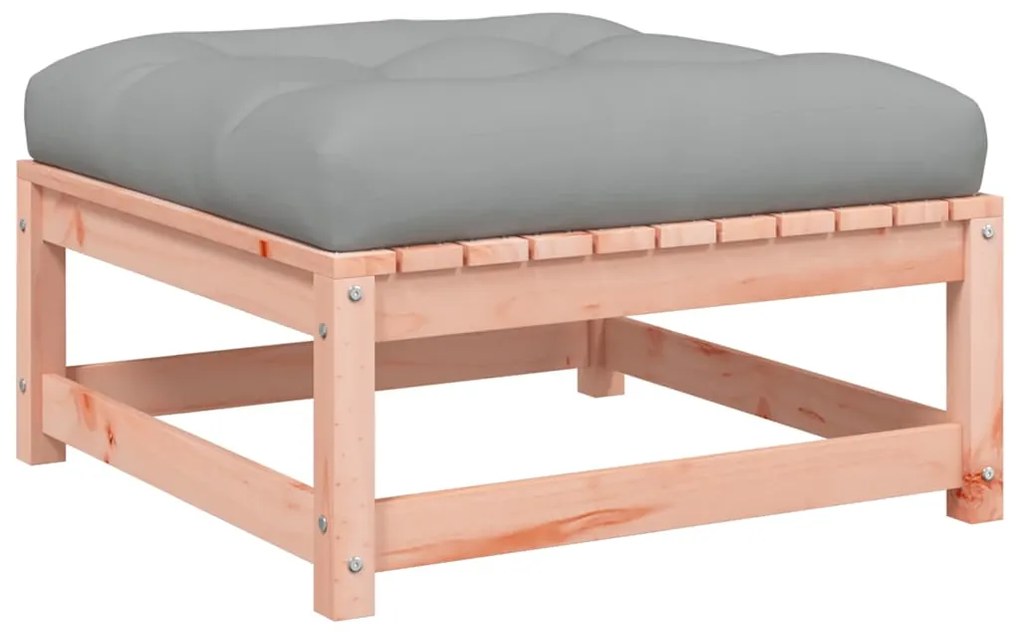 vidaXL Υποπόδιο Κήπου με Μαξιλάρι από Μασίφ Ξύλο Ψευδοτσούγκας