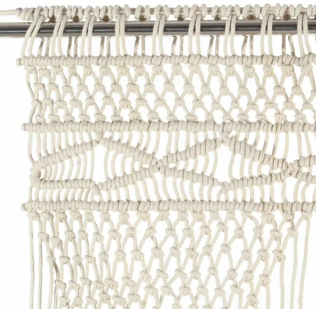 vidaXL Κουρτίνα Μακραμέ 140 x 240 εκ. Βαμβακερή