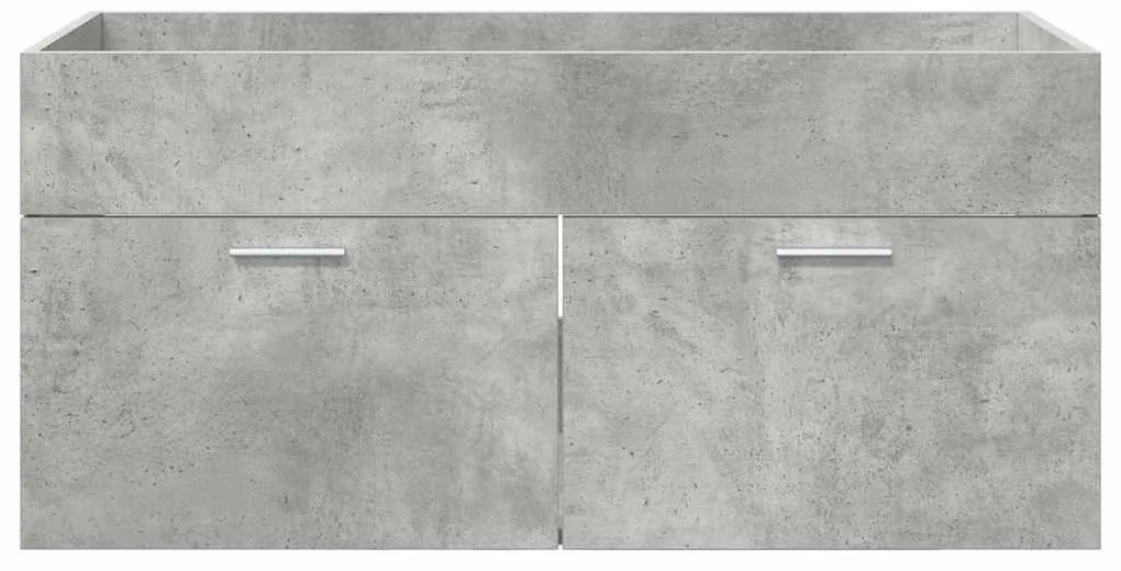 vidaXL Ντουλάπι νιπτήρα με πόρτα Σκυρόδεμα Γκρι Επεξεργασμένο ξύλο